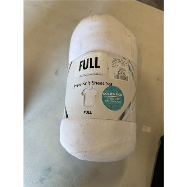 Full jersey knit sheet set