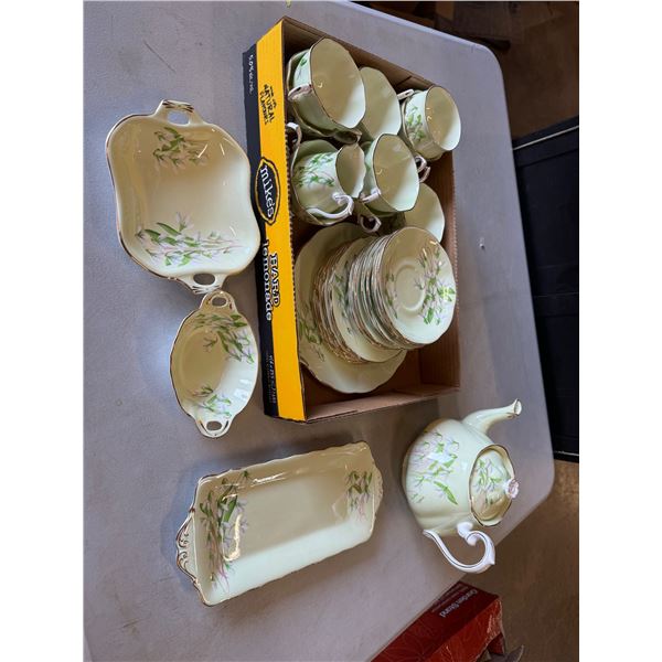 Royal Albert Snow Drop dishes