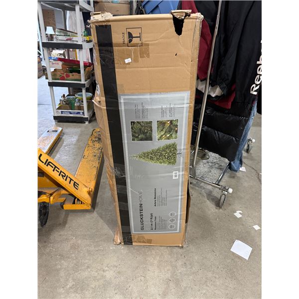 7 foot pre-lit Christmas tree