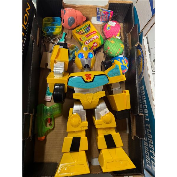 Bumblebee working and other toys