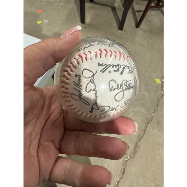 Signed baseball