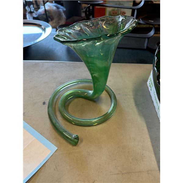 Handblown glass vase