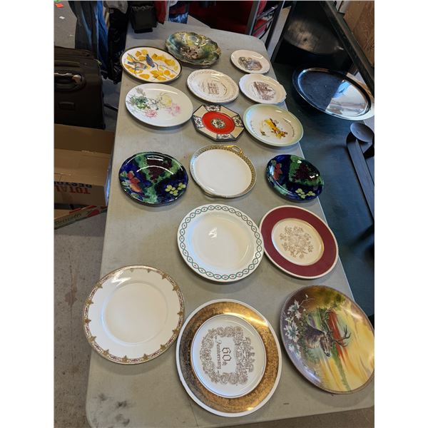 Assorted collectible plates