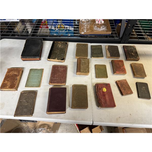Antique book lot