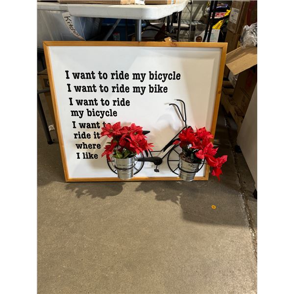 Bicycle while hanging