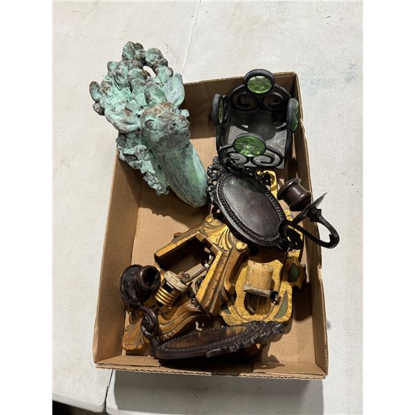 Wall light sconces, and other decor