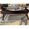 Image 2 : Folding lap tray, serving platter and Candle Holder