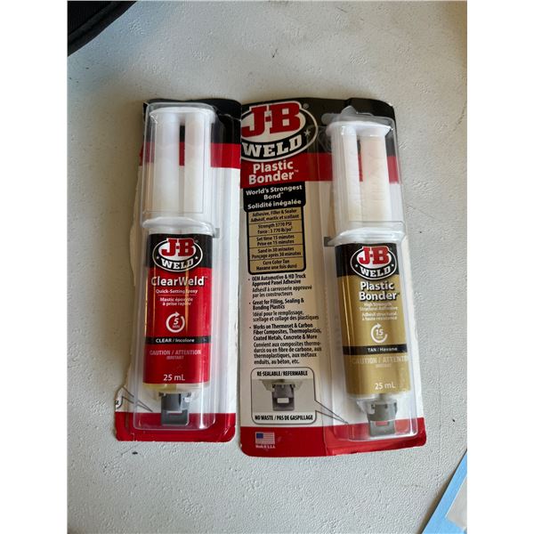 Plastic binder and quick setting epoxy