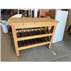 Image 1 : Custom built wine rack table 46 inches long 19 1/2 wide 39 1/2 tall