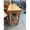 Image 2 : Custom built wine rack table 46 inches long 19 1/2 wide 39 1/2 tall