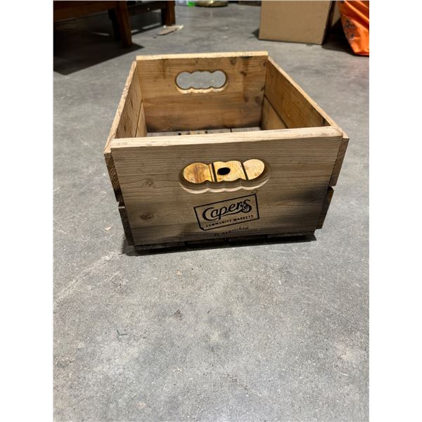 Capers wood crate