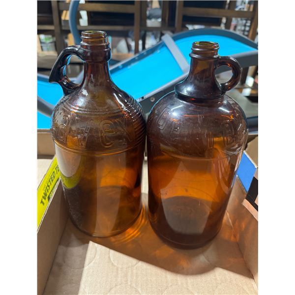 Vintage glass bottles