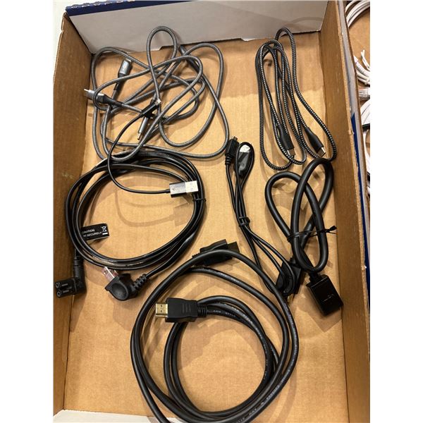 Assortment of electronic cords