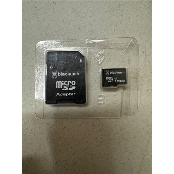Black, Web, micro, SD adapter and 128