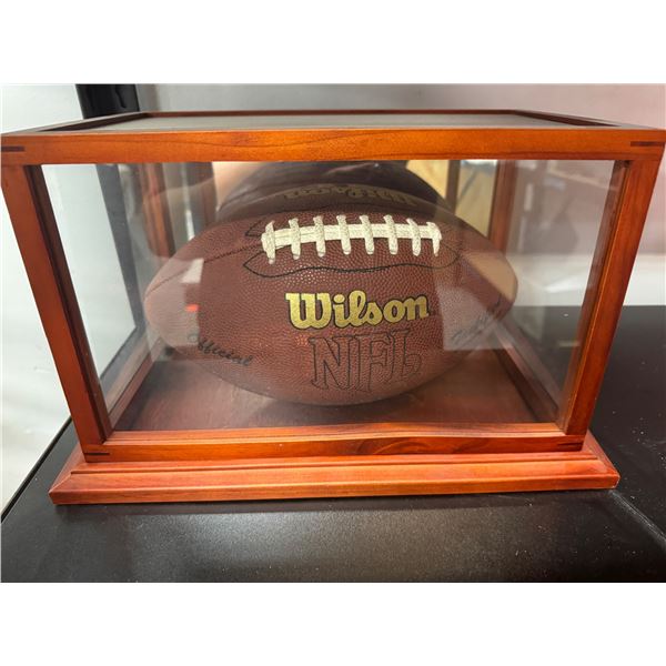 NFL Wilson football in case and other football