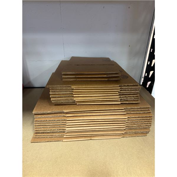 Assorted shipping boxes
