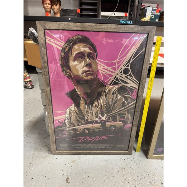 Drive poster framed