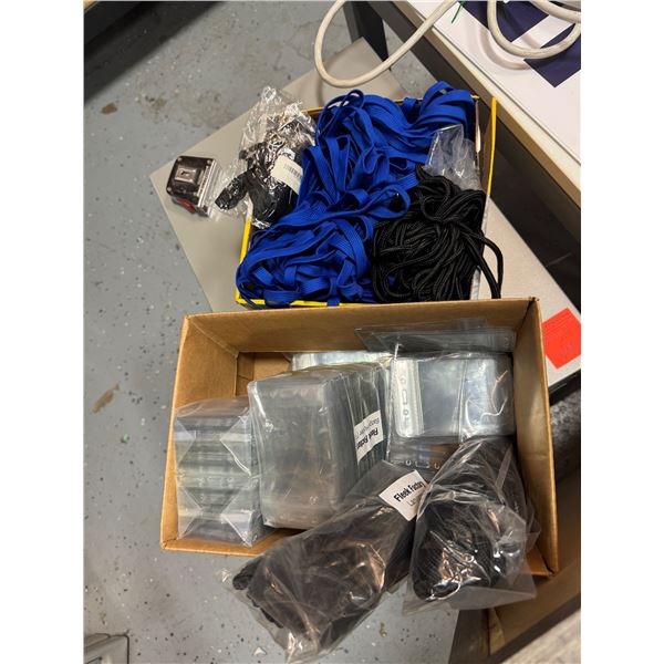 Badge holders, and lanyards