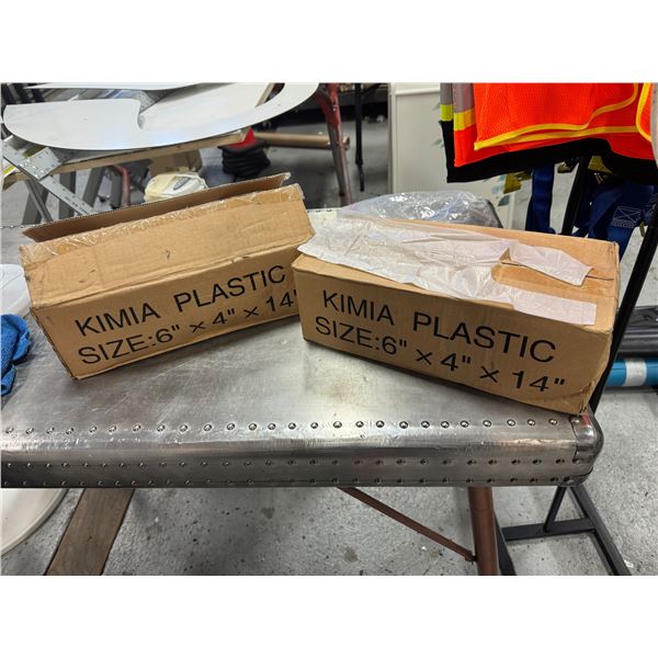 Plastic bags, 6" x 4" x 14"