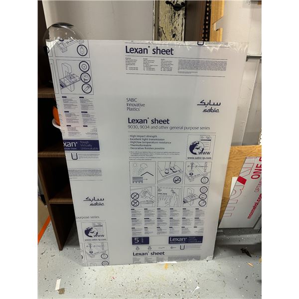 Lexan sheet 32  x 49 