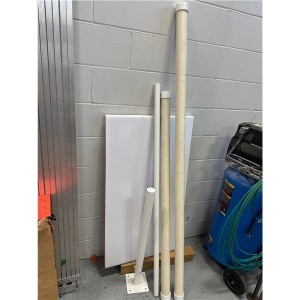 PVC piping board and other items