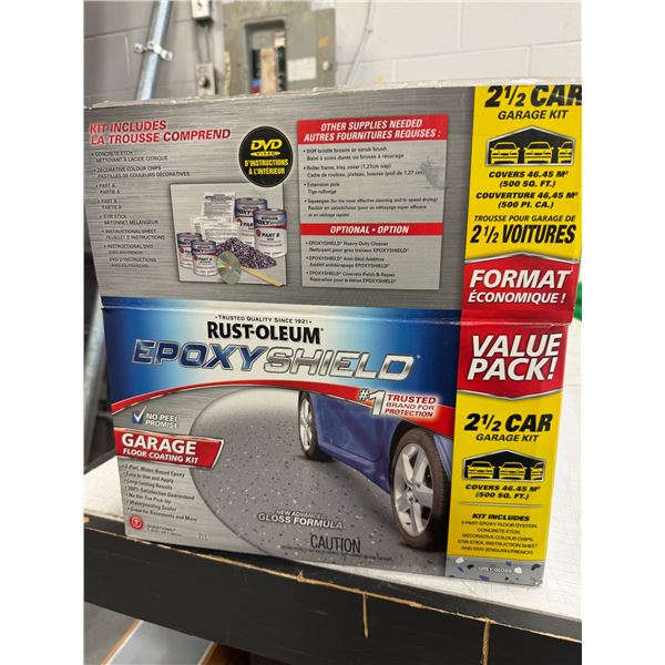 Epoxy shield, garage floor coating kit