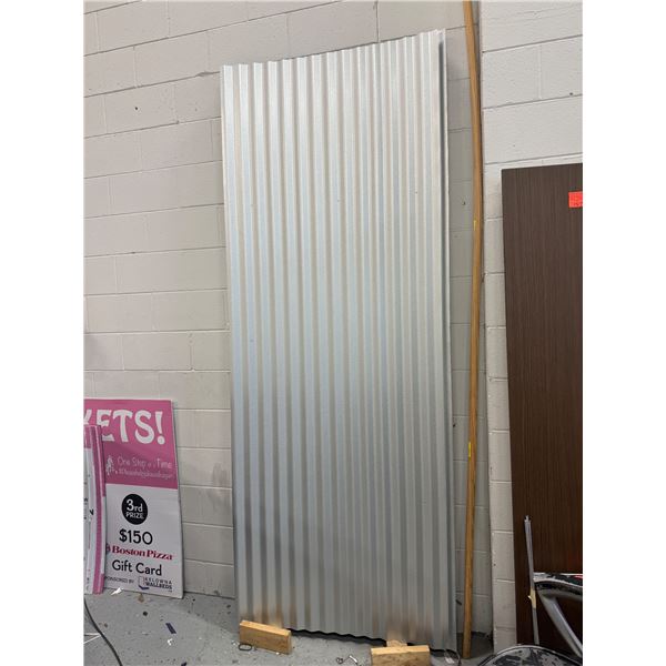 Galvanized metal 4 Sheets 38"x1001.5" 2 sheets 38"x a little bit shorter than the others