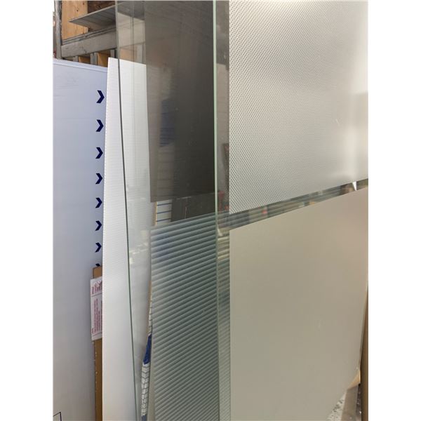 Tempered glass 2 sheets 28" x 76"and 31 1/4 inches by 28 inches