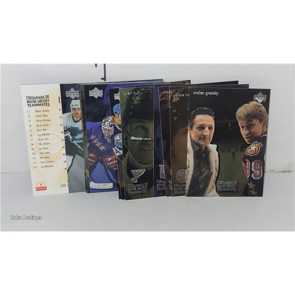 Set of Wayne Gretzky Teammates | McDonalds Upper Deck Hockey Card Set