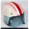 Image 1 : RED AND WHITE MOTORCYCLE HELMET