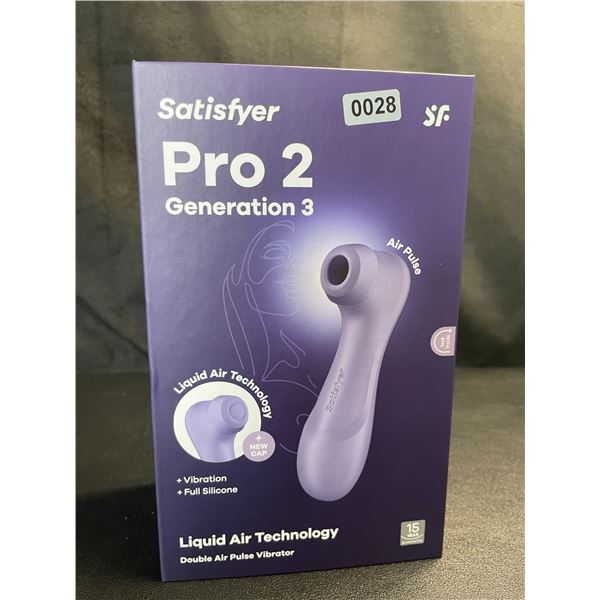 Lot of 1 Satisfyer Pro 2 Generation 3 - Double Air Pulse Vibrator/Sex Toy w/ App Control - Brand New