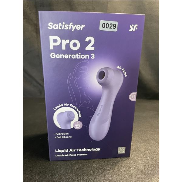 Lot of 1 Satisfyer Pro 2 Generation 3 - Double Air Pulse Vibrator/Sex Toy w/ App Control - Brand New