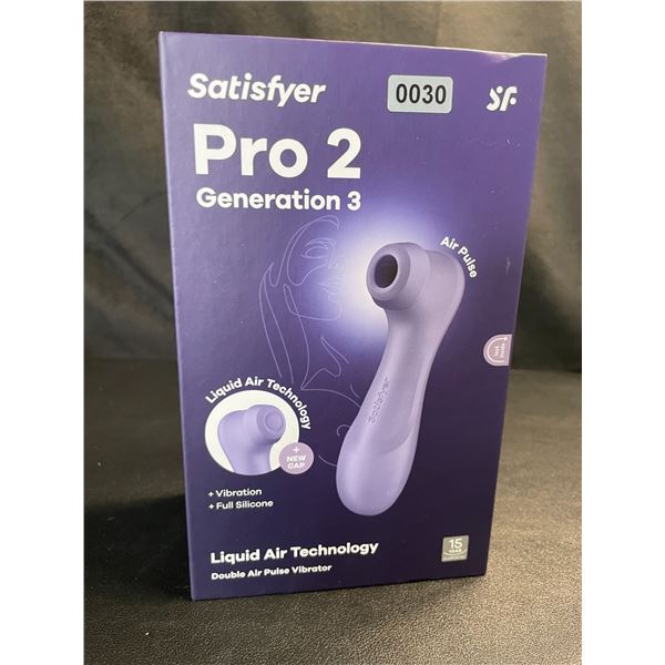 Lot of 1 Satisfyer Pro 2 Generation 3 - Double Air Pulse Vibrator/Sex Toy w/ App Control - Brand New