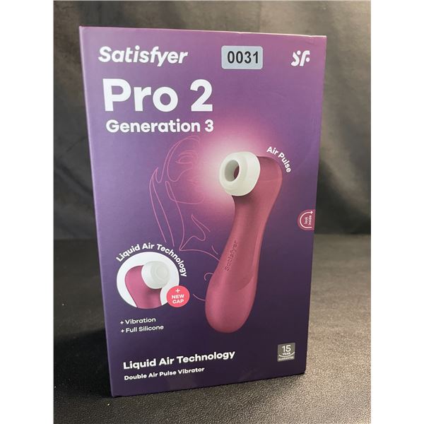 Lot of 1 Satisfyer Pro 2 Generation 3 - Double Air Pulse Vibrator/Sex Toy w/ App Control - Brand New