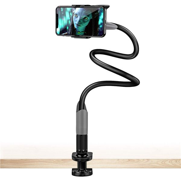 Lot of 2 Canjoy Flexible Gooseneck Phone Holders for Bed; "Lazy" Phone Holders - Brand New!