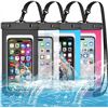 Image 1 : Lot of 4 Multi-Packs of Universal Waterproof Phone Pouches/Cases (fits up to 7.5") - 4 Each/16 Total