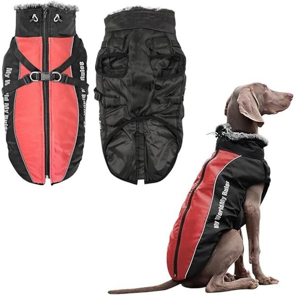 Lot of 2 Waterproof Reflective Dog Jackets/Coats - Size 3XL - Brand New!