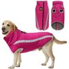 Image 1 : Lot of 3 Waterproof Reflective Raincoats for Dogs - Size XL - Pink - Brand New!