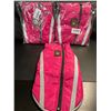 Image 2 : Lot of 3 Waterproof Reflective Raincoats for Dogs - Size XL - Pink - Brand New!