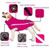 Image 4 : Lot of 3 Waterproof Reflective Raincoats for Dogs - Size XL - Pink - Brand New!