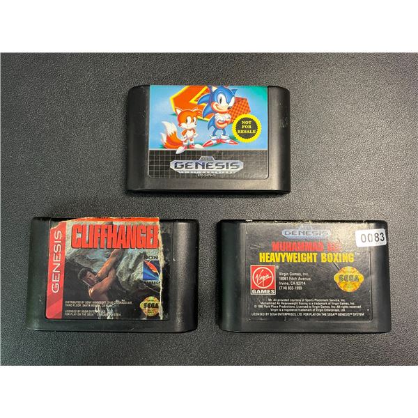 Lot of 3 Sega Genesis Video Games - Used