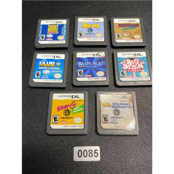 Lot of 8 Assorted Nintendo DS Games - Used
