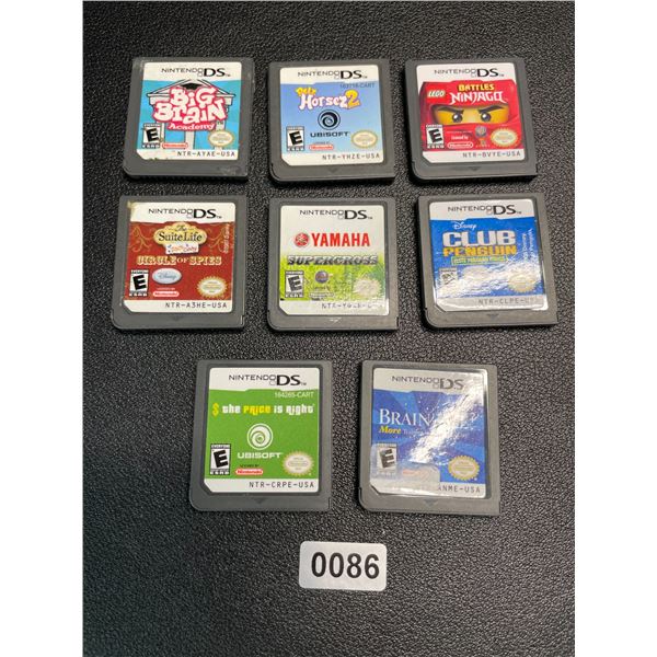 Lot of 8 Assorted Nintendo DS Games - Used