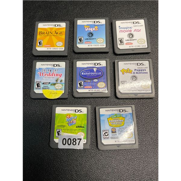 Lot of 8 Assorted Nintendo DS Games - Used