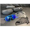 Image 1 : Lot of 3 Sets of Sports Glasses with Cases - Brand New