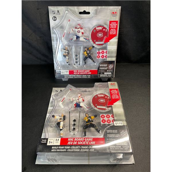 Lot of 2 NHL Board Game Toy Sets - Brand New