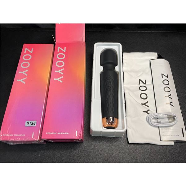 Lot of 2 Zooyy Rechargeable Personal Massagers/Adult Sex Toys for Women - Quiet & Waterpoof - NEW