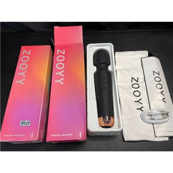 Lot of 2 Zooyy Rechargeable Personal Massagers/Adult Sex Toys for Women - Quiet & Waterpoof - NEW