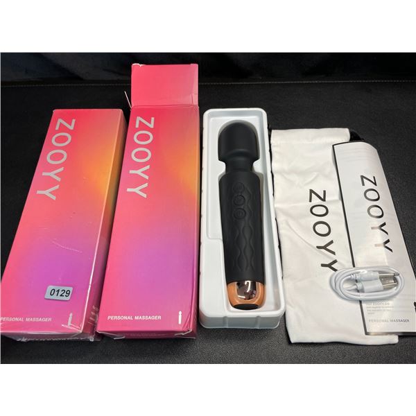 Lot of 2 Zooyy Rechargeable Personal Massagers/Adult Sex Toys for Women - Quiet & Waterpoof - NEW