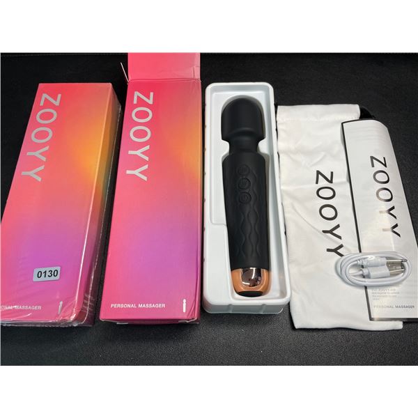 Lot of 2 Zooyy Rechargeable Personal Massagers/Adult Sex Toys for Women - Quiet & Waterpoof - NEW